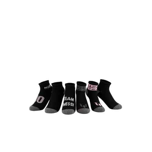 Messi boys Lifestyle Ankle Socks, 6-pack, Soft & Stretchy, Comfortable