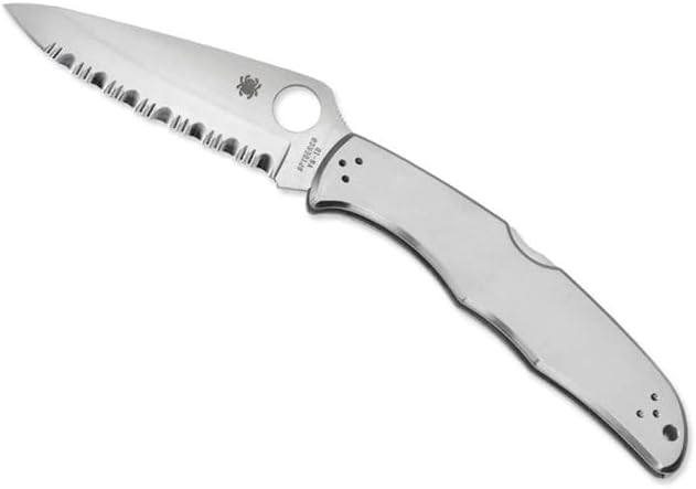 Spyderco Endura 4 Signature Folder Utility Knife with 3.85" VG-10 Steel Blade and Stainless Steel Handle - SpyderEdge - C10S