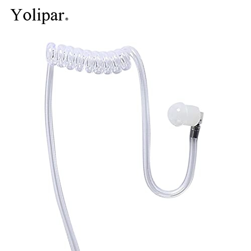 10 Pcs Surveillance Earpiece Kit for Baofeng Radio with Acoustic Tube & Mic - Compatible with Kenwood RT Series