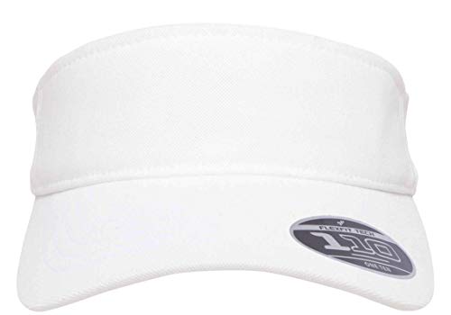 Flexfit Men’s 110 Visor - White Adjustable Sports Hat for Men