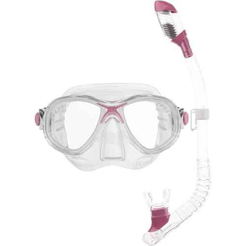 Cressi Youth Kids Snorkeling Mask and Dry Snorkel Kit - Marea Jr & Mini Dry: Designed in Italy