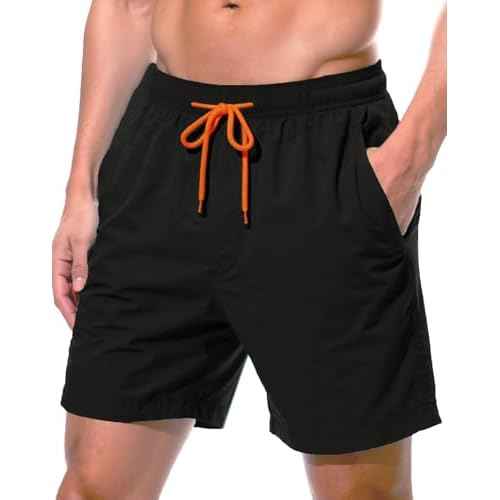 Mens Swim Trunks 7" Quick Dry Swim Shorts Swimsuit Swimming Trunks Swimwear with Pockets