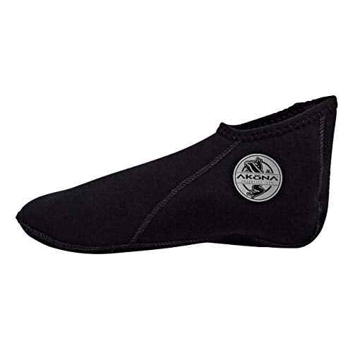 Neoprene Dive Socks 2mm - Short Thermal Water Socks for Snorkeling & Diving - Black, Size 10
