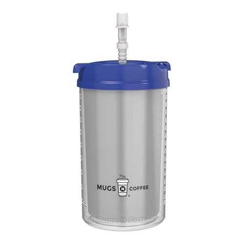 32 oz Travel Mug with Leak-Resistant Lid & Straw - Double Wall Insulated, BPA-Free, Large Handle, Blue
