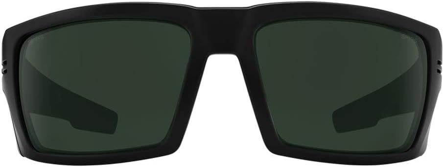 ANSI Certified Spy Rebar Sunglasses - Matte Black Frame, Happy Gray Green Lens