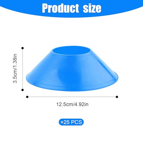 25PCS Soccer Cones for Training Agility Drills with Mesh Bag - Kids & Adults