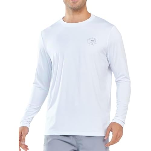 NORTHYARD Men's Sun Protection Shirts Long Sleeve Swim Beach Rash Guard SPF UV UPF 50+ Fishing T-Shirt Quick Dry Lightweight
