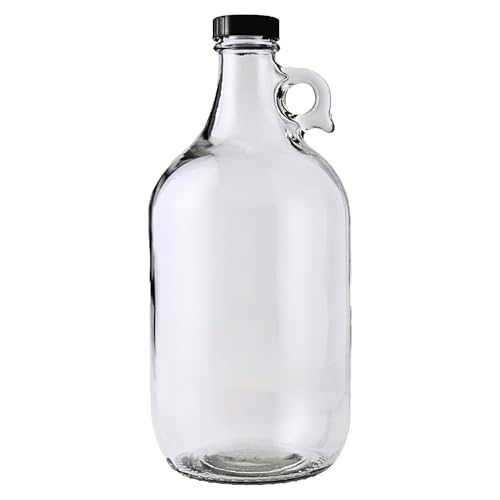 1 Pack Half-Gallon Glass Jug Set with Polyseal Cap - Multipurpose Liquid Storage, Water & Juice Dispenser