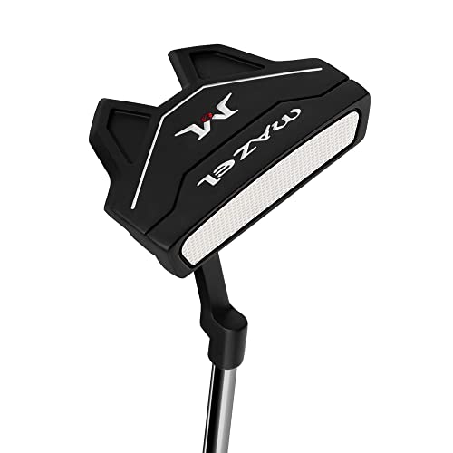 Golf Putter 34 Inch Bat Style Right-Handed with Black Head Cover - High MOI & CNC Milled Face