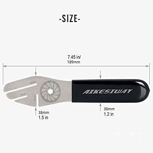 Bike Disc Brake Rotor Truing Fork Alignment Tool Set - 1 Wrench & 2 Regulators