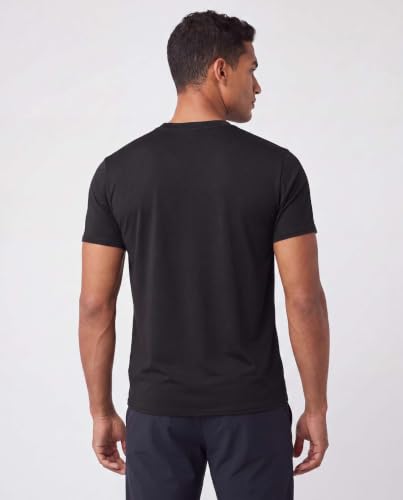 Men's Dry Fit Short Sleeve Pocket T Shirts - Workout Gym Athletic Tees 4 Pack