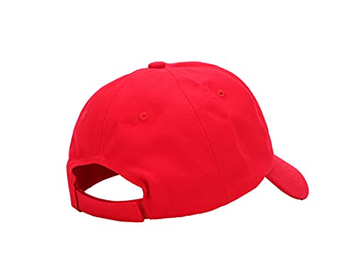 Guard Hat Cotton Baseball Cap with Embroidery Red - Unisex Sports Accessory