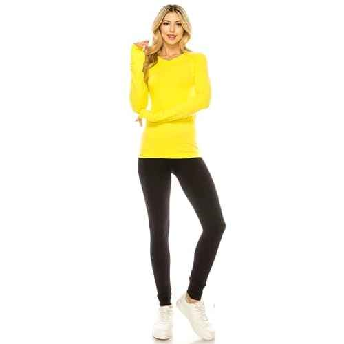 ANNVA U.S.A. Long Sleeve Workout Shirts for Women,Swiftly Tech Workout Shirts,Athletic Yoga Gym Workout Tops Soft & Stretchy