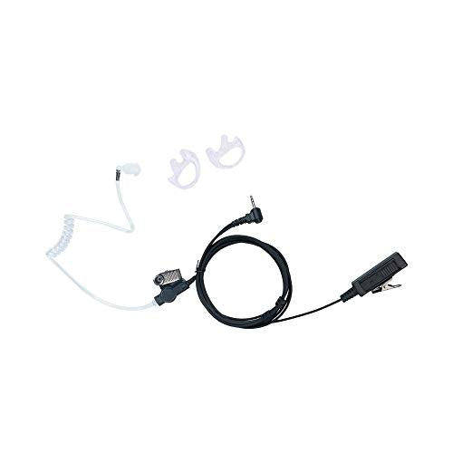 2 Wire Covert Acoustic Tube Earpiece Headset for Motorola Walkie Talkie 2-Pin 2.5MM