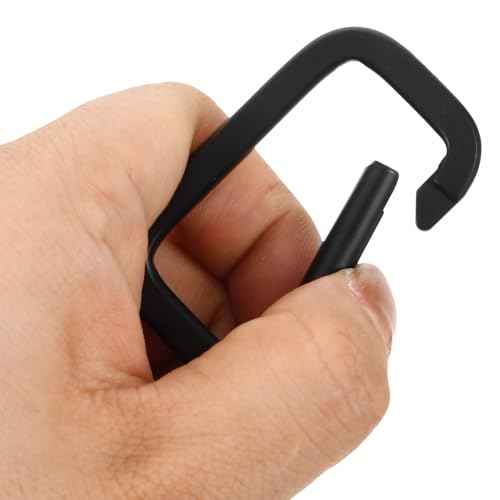 Sosoport 10pcs Carabiner Travel Keychain Metal Keychain Camping Carabiners Hiking Clasp Sturdy Buckle 2X1.2X0.3IN