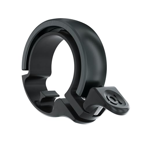Knog Oi Bike Bicycle Bell Large Modern-Classic Black Copper Brass Aluminum