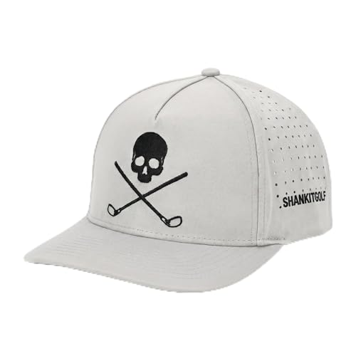 Men's Funny Rope Golf Hat - Adjustable Snapback Cap with Skull & Clubs Design