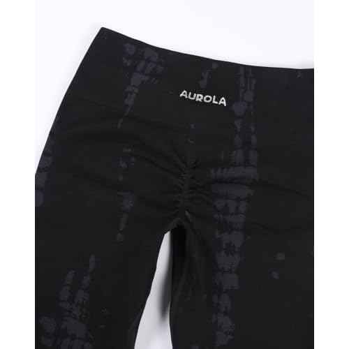 AUROLA Serpent Snake Seamless Scrunch Workout Leggings for Women,Girls Squat Proof Ribbed Thick Active Gym Pants