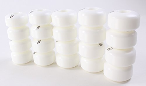 Pro Skateboard Wheels 52mm - White - 101a Hard Skateboard Wheels