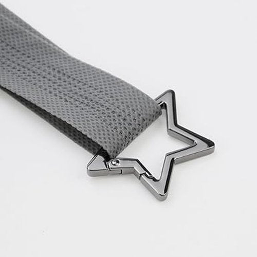 Zenarao Star Carabiner, Silver Star Shaped Stainless Steel Keychain Clip Carabiner Snap Hook Holder Hook Clip Key Holder Keychain for Keys and Wallet