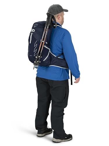 Osprey Talon 22L Men's Hiking Backpack with Hipbelt, Ceramic Blue, S/M, Extended Fit