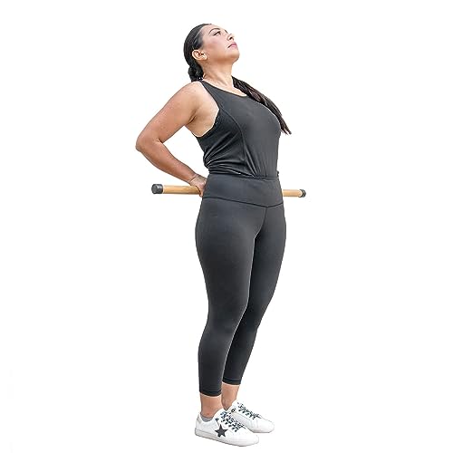 26 Inch Bamboo Yoga Stick for Stretching, Breathing & Posture Exercises