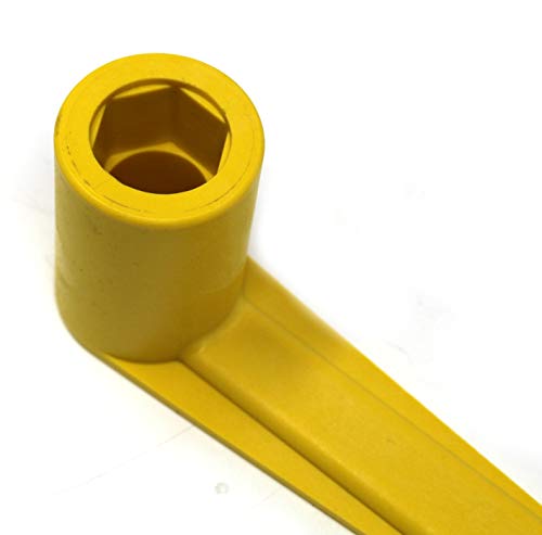 Emergency Boat Propeller Wrench 1-1/16" with 9/16" Drain Plug Socket - Yellow