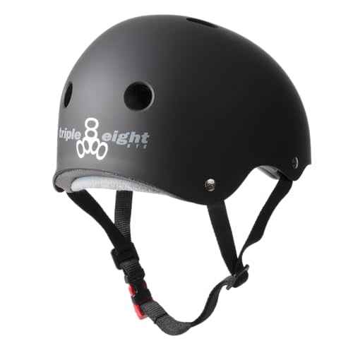 Triple Eight Certified Sweatsaver Helmet for Skateboarding, BMX, Roller Derby, Roller Skating, Inline Skating, Scooter and Bike