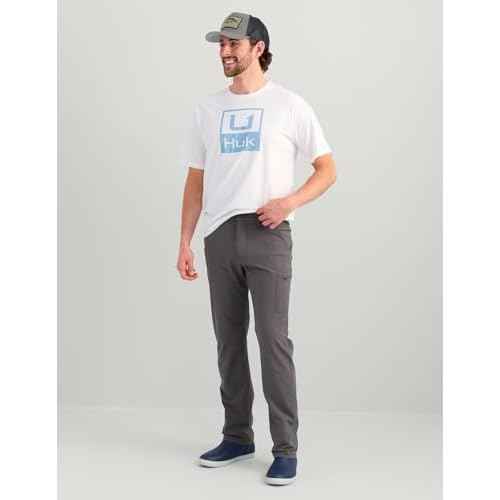 HUK Mens Next Level Pant, Quick-Drying Fishing Pants for Men