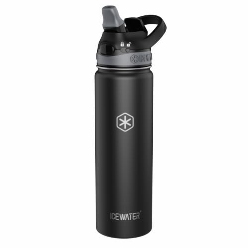 ICEWATER Replacement Water Bottle Lid with Straw 24 oz - Not Compatible with Contigo