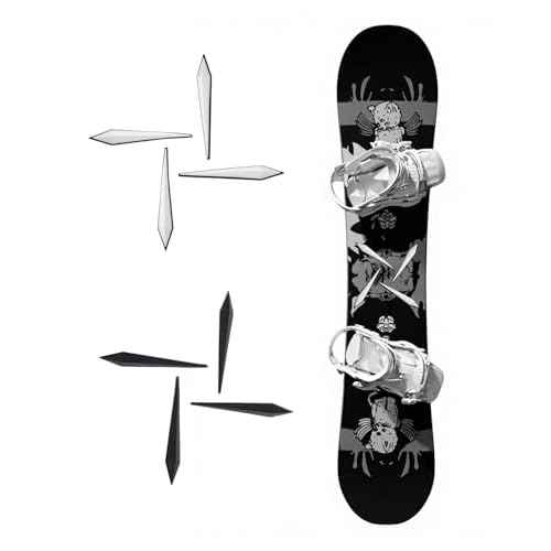 Snowboard Stomp Pad 8PCS - Cool Snowboard Grip Pads for Boots - Non-Slip Snowboard Foot Pad for Traction & Control - Clear Men¡¯s Snowboard Stomp Pad for Beginners - Stomp Pads for Snowboard