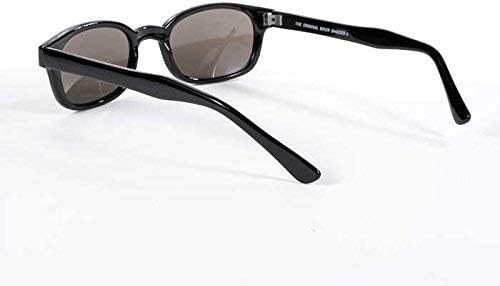 Unisex Biker Sunglasses - X-KD Silver & Smoked Lens, One Size - Stylish & Durable