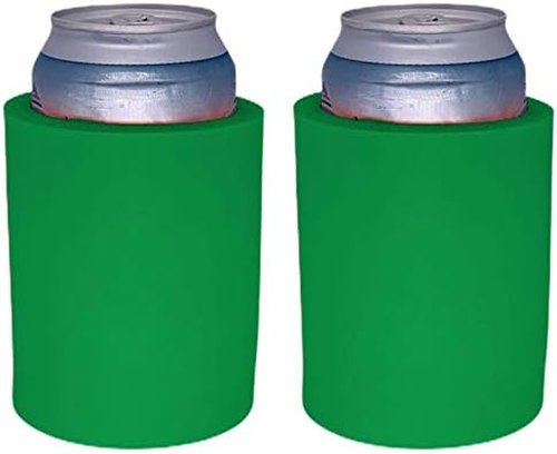 Blank Thick Foam Old School Can Cooler (2 Pack, Black)
