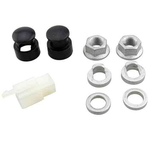 ZCZQC 1Set Motor Mounting Screw m12 Hub Motor Nut Bicycle Axle Screw Cover Washers Nut Cover E-Bike Centre Shaft Lock for Replacement of E-Bike Hub Motor Nut