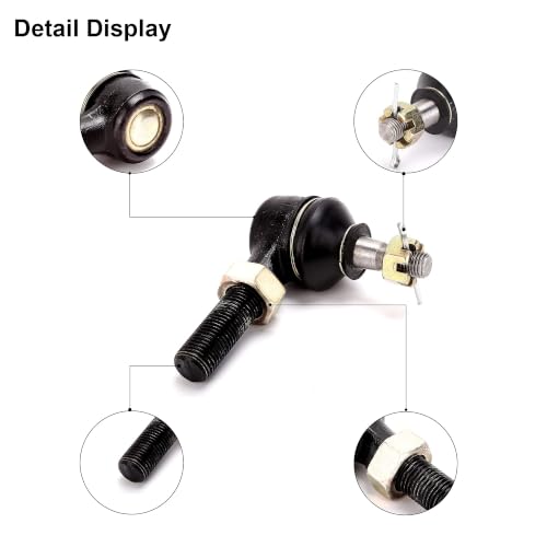2 Pack Golf Cart Tie Rod Shaft Assembly for EZGO TXT Medalist 1994.5-2001