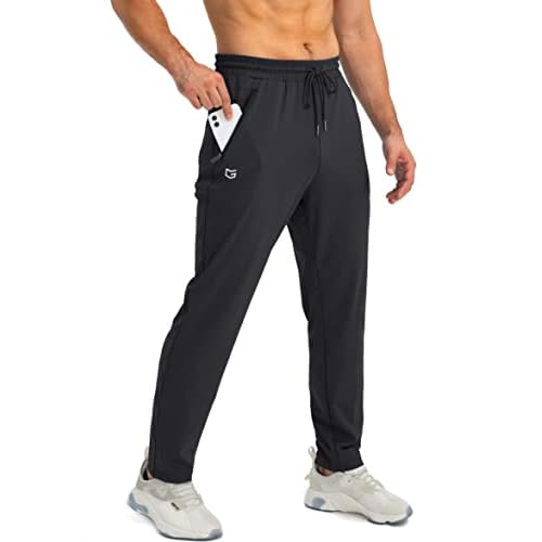 G Gradual Men's Sweatpants with Zipper Pockets Tapered Joggers for Men Athletic Pants for Workout, Jogging, Running
