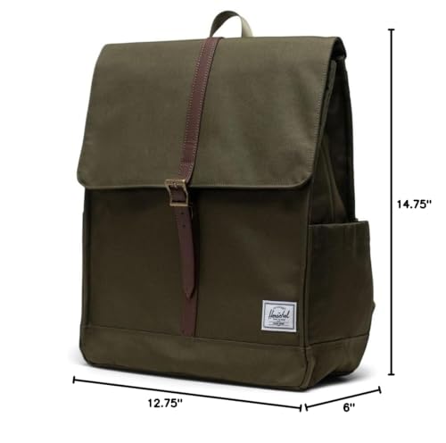 Herschel City Backpack, Ivy Green, Mid-Volume 14.0L