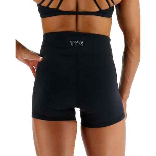 TYR Women's Elite High-Rise Athletic Workout Short 3.25"
