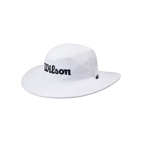 Golf Sun Hat with UV Protection - Lightweight White and Black