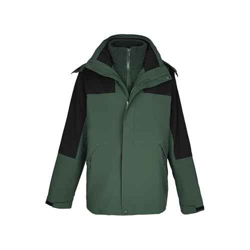 Orolay Women's Hooded Winter Ski Jacket 3 in 1 Waterproof Warm Coat Fleece Mountain Hiking Windbreaker