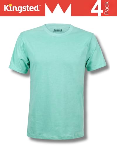 Kingsted Men's T-Shirts Large - Super Soft & Durable Crew Neck Shirt