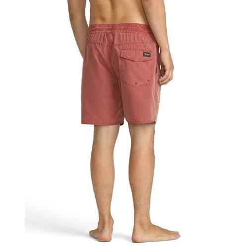Volcom Mens 17" Elastic Waist Surf Swim Trunks ? Quick-Dry Boardshorts with Drawstring and Back Pocket
