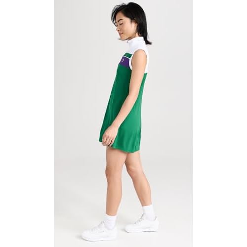 Lacoste x Bandier Women's 1/4 Zip Performance Tennis Dress