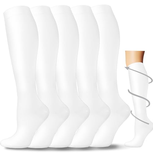 Graduated Compression Socks for Men & Women 20-30mmHg Knee High Stockings