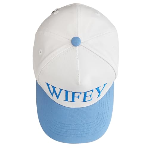 Hubby and Wifey Gifts Hat for Bridal Shower Gifts, Adjustable Couples Hat for Wedding Honeymoon Anniversary for Newlyweds
