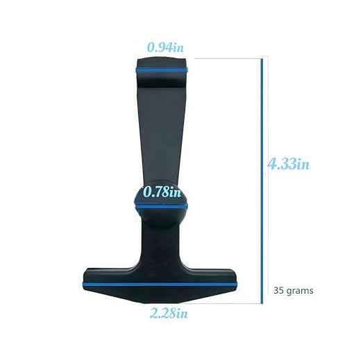 2-Pack Replacement Lid Latches for Yeti and RTIC - Black Rubber, Cooler Latches Replacement for Yeti, RTIC, and More - Hard Handle Grips, 20 Inches