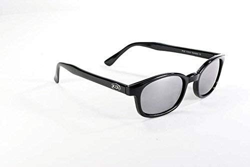 Unisex Biker Sunglasses - X-KD Silver & Smoked Lens, One Size - Stylish & Durable