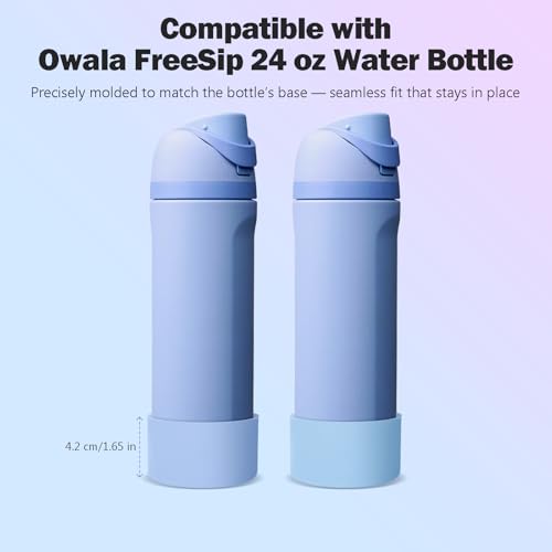 Out of the Blue 2-Pack Silicone Boot for Owala 24oz Water Bottle, Anti-Slip & Scratch-Resistant