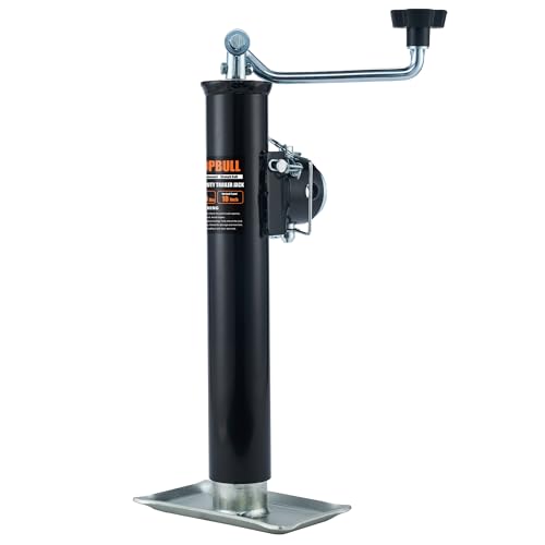 5000 lb Weld-On Trailer Swivel Jack with Footplate - 10" Lift, Heavy Duty for RVs, Boats, and Trailers - Variation of THIS listing