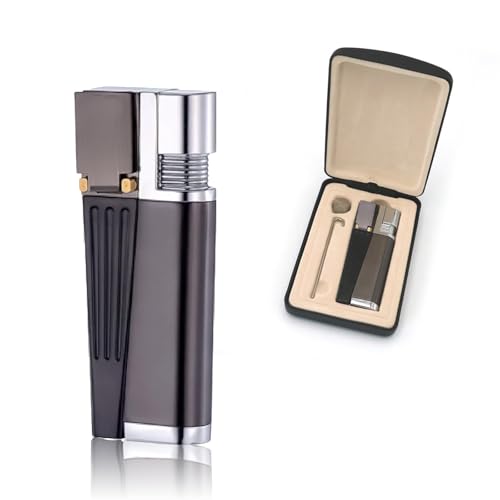Multi-Purpose Foldable Metal Lighter with Gift Box - Refillable Torch for Camping & Kitchen - Variation 1